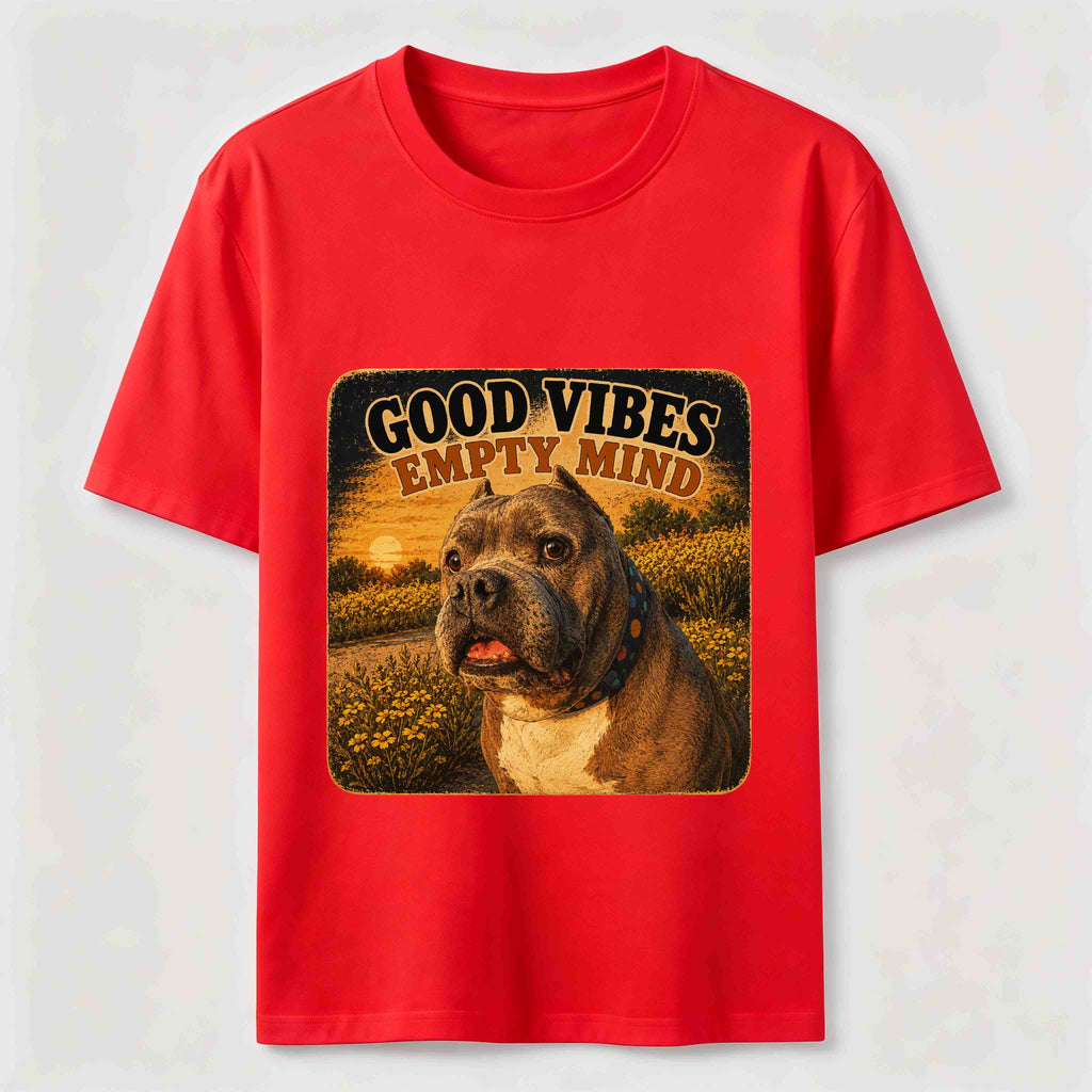 Good Vibes Empty Mind Bully Dog Classic T-Shirt