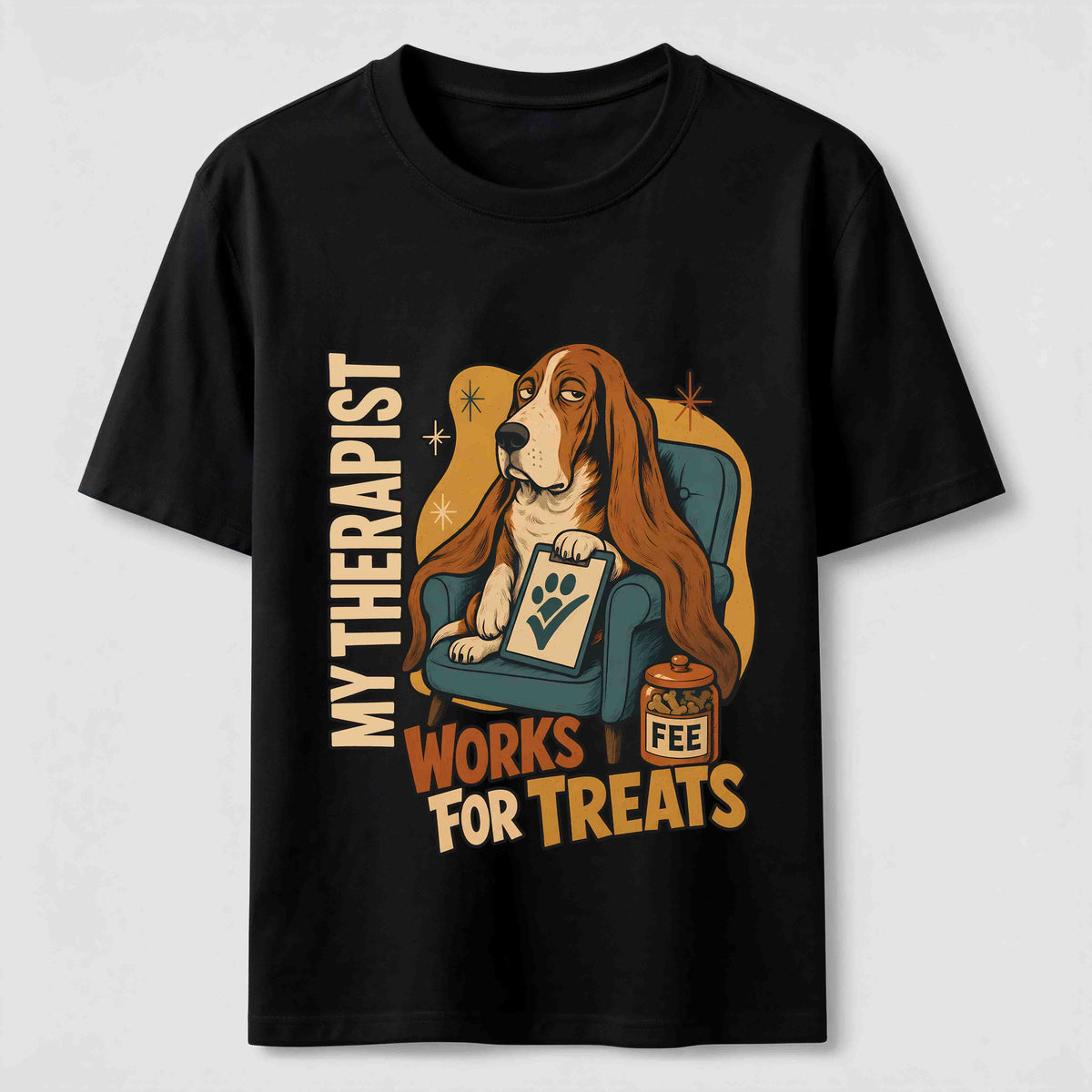 PetTaxClub Treat Paid Therapist Basset Hound Classic T-Shirt