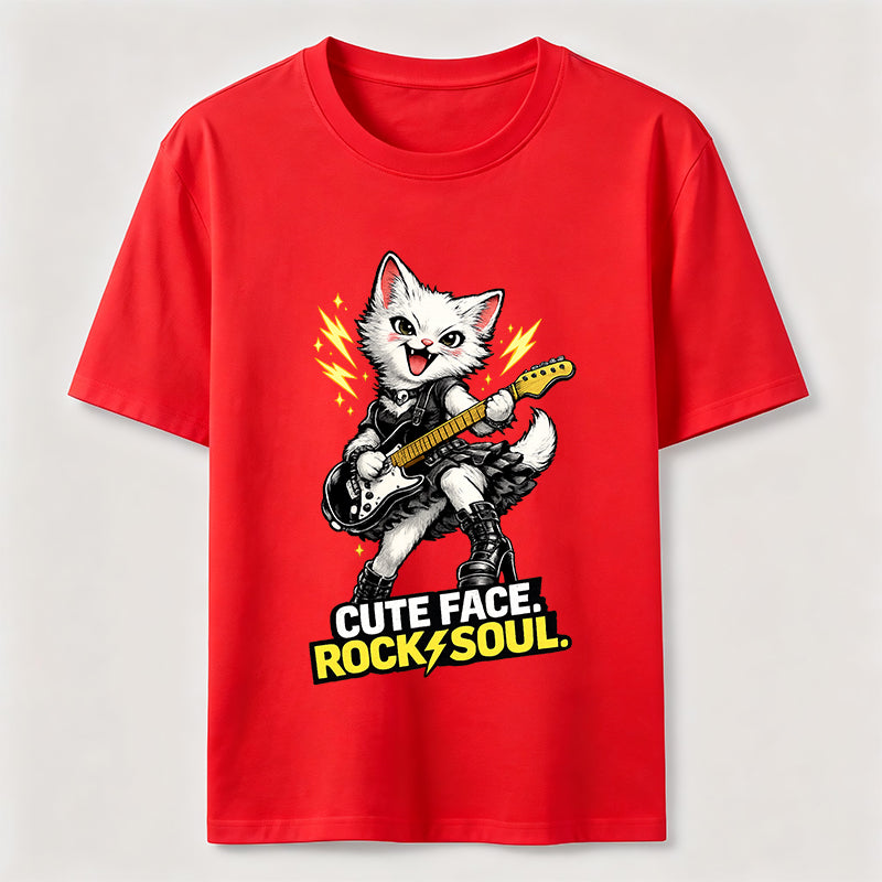 Cute Face Rock Soul Cat Classic T-Shirt