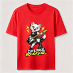 Cute Face Rock Soul Cat Classic T-Shirt