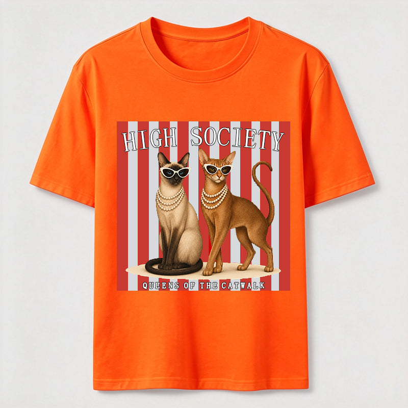 PetTaxClub High Society Cat Chic Catwalk Classic T-Shirt