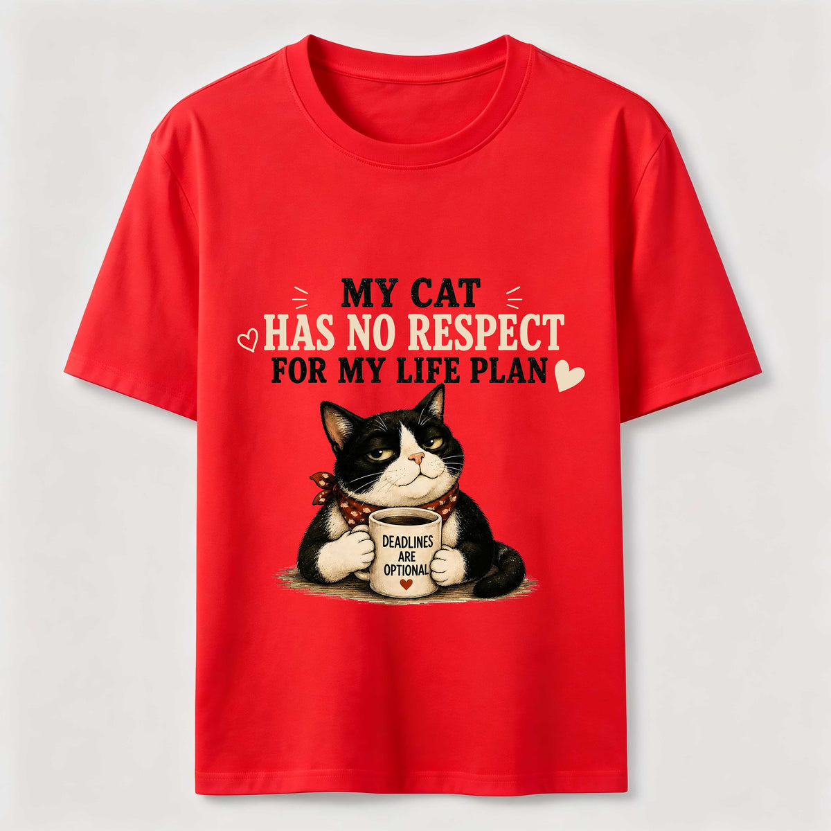 No Respect for My Life Plan Cat Classic T-Shirt