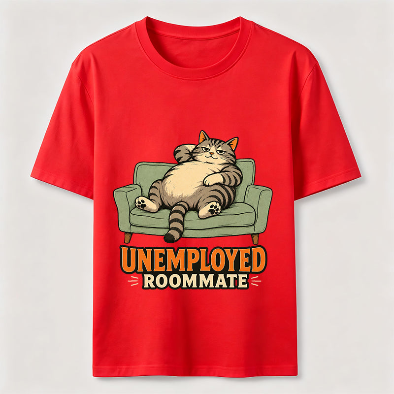 Unemployed Roommate Cat Classic T-Shirt