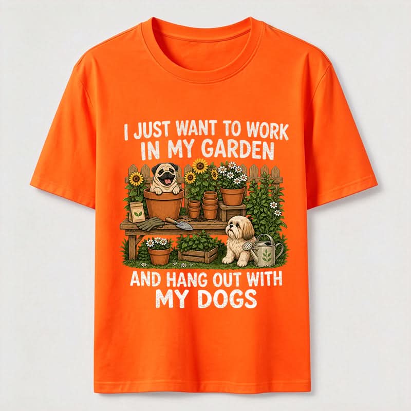 PetTaxClub Garden Time with My Dogs Classic T-Shirt