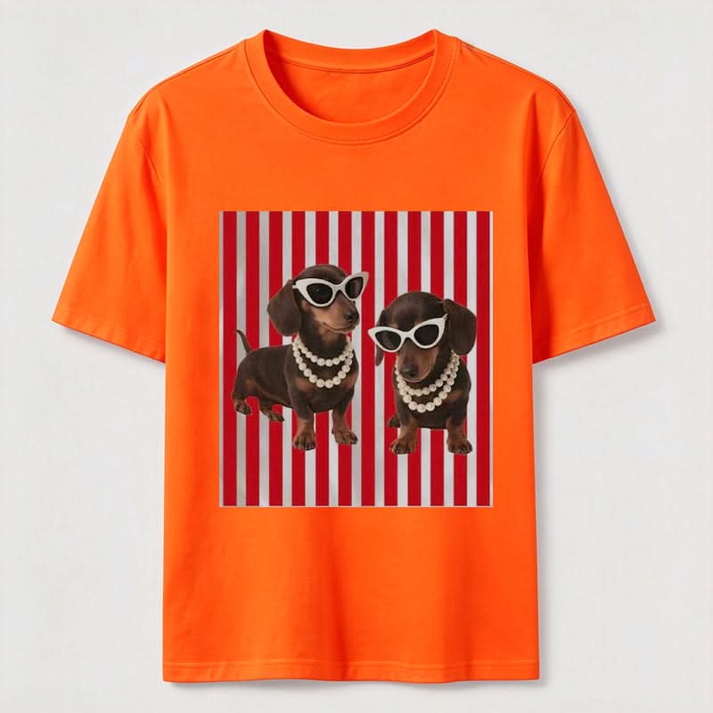 PetTaxClub Cool Dachshund Sunglasses Classic T-Shirt