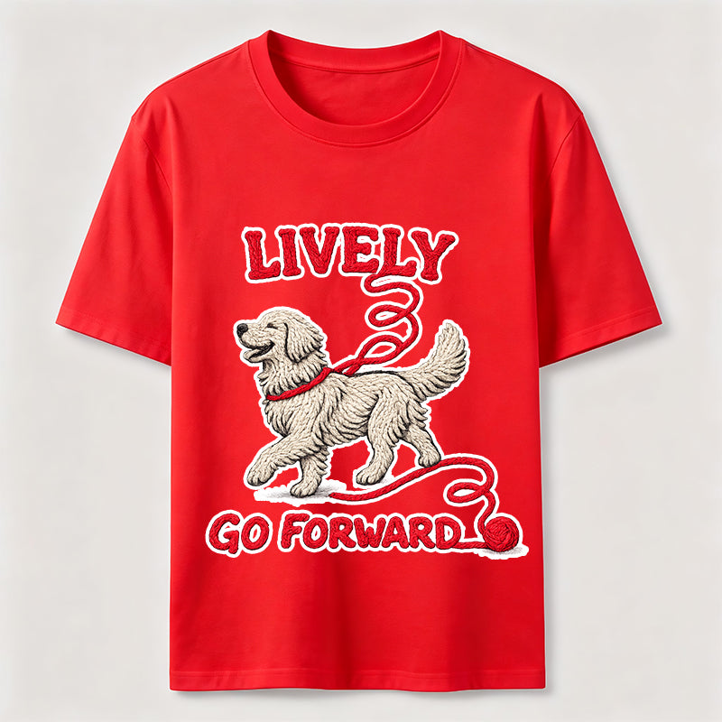 Lively Go Forward Dog Classic T-Shirt