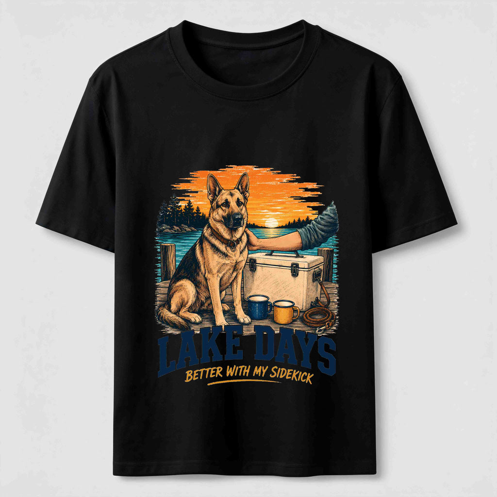 PetTaxClub Lake Days German Shepherd Sidekick Classic T-Shirt