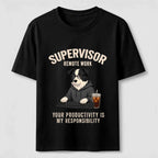 PetTaxClub Remote Work Supervisor Border Collie Classic T-Shirt