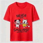 Never Stop Smiling Cat and Dog Classic T-Shirt