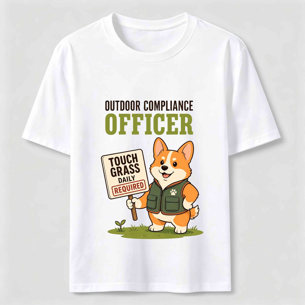 PetTaxClub Outdoor Compliance Officer Corgi Classic T-Shirt