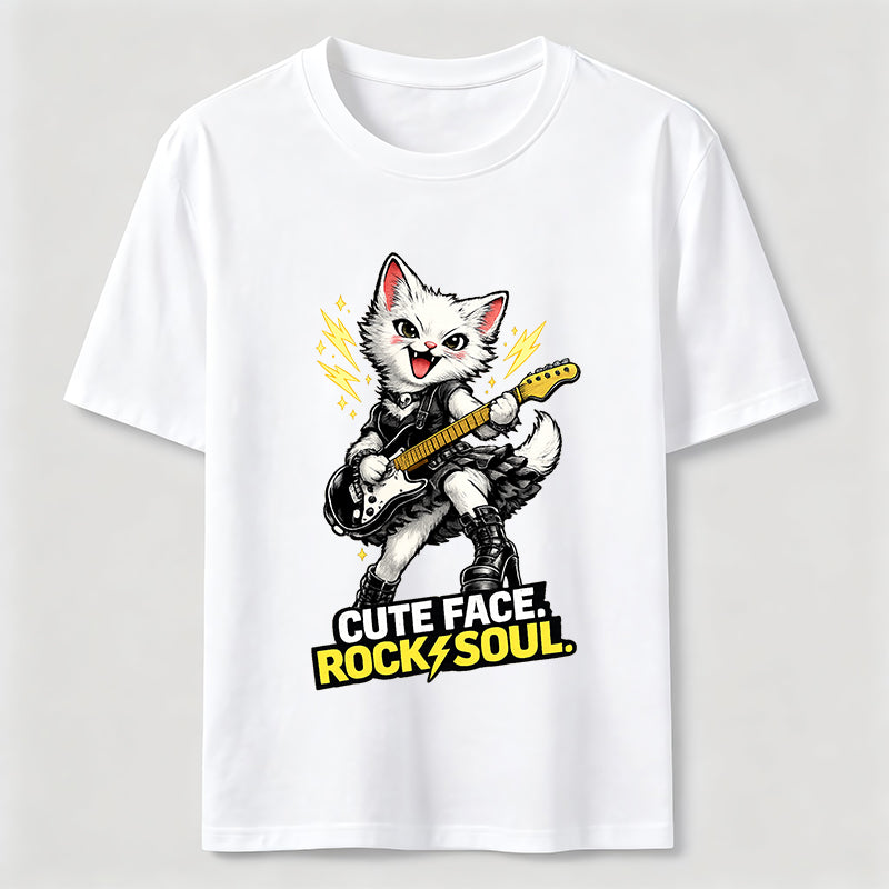 Cute Face Rock Soul Cat Classic T-Shirt