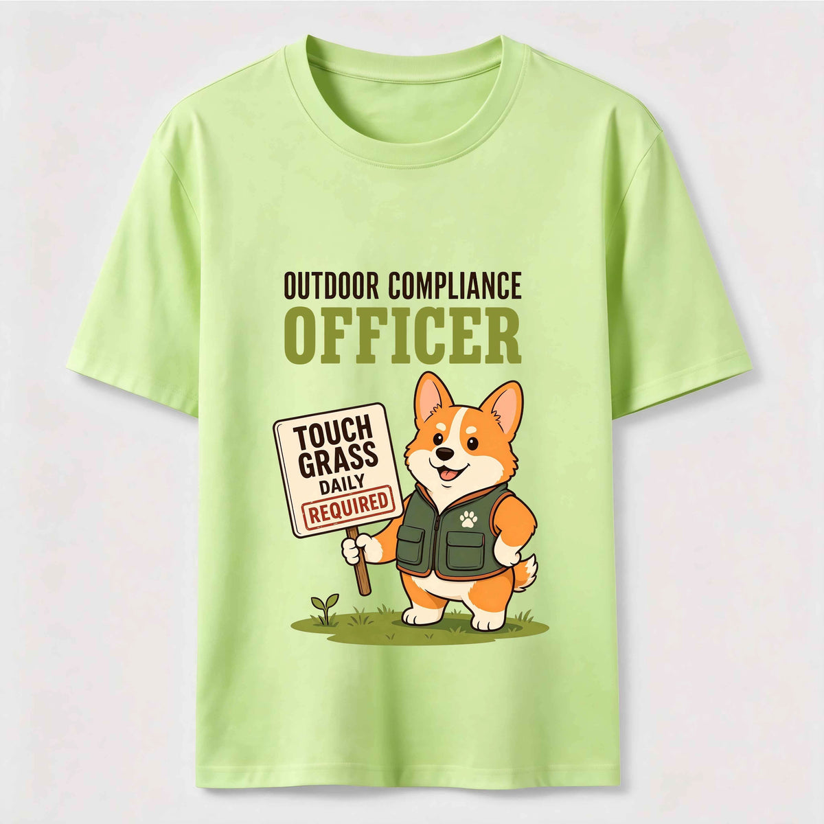 PetTaxClub Outdoor Compliance Officer Corgi Classic T-Shirt