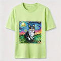 PetTaxClub Van Gogh Inspired Corgi Starry Night Classic T-Shirt