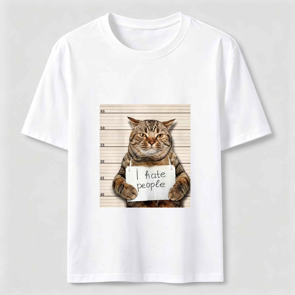 PetTaxClub I Hate People Mugshot Cat Classic T-Shirt