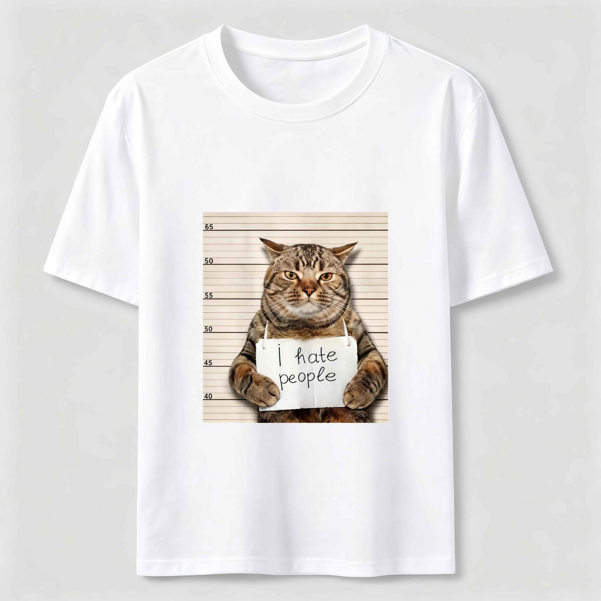 PetTaxClub I Hate People Mugshot Cat Classic T-Shirt