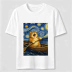 Paddle Under the Stars Cat Classic T-Shirt