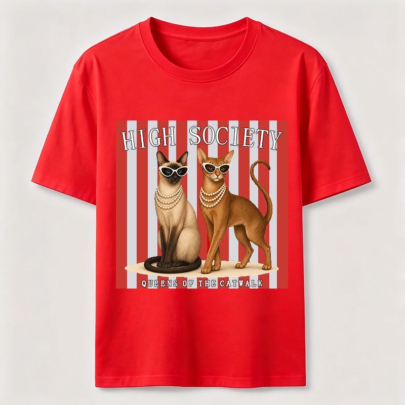 PetTaxClub High Society Cat Chic Catwalk Classic T-Shirt