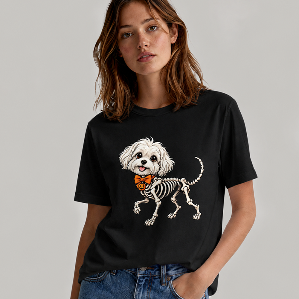 Halloween Skeleton Dog Classic T-Shirt