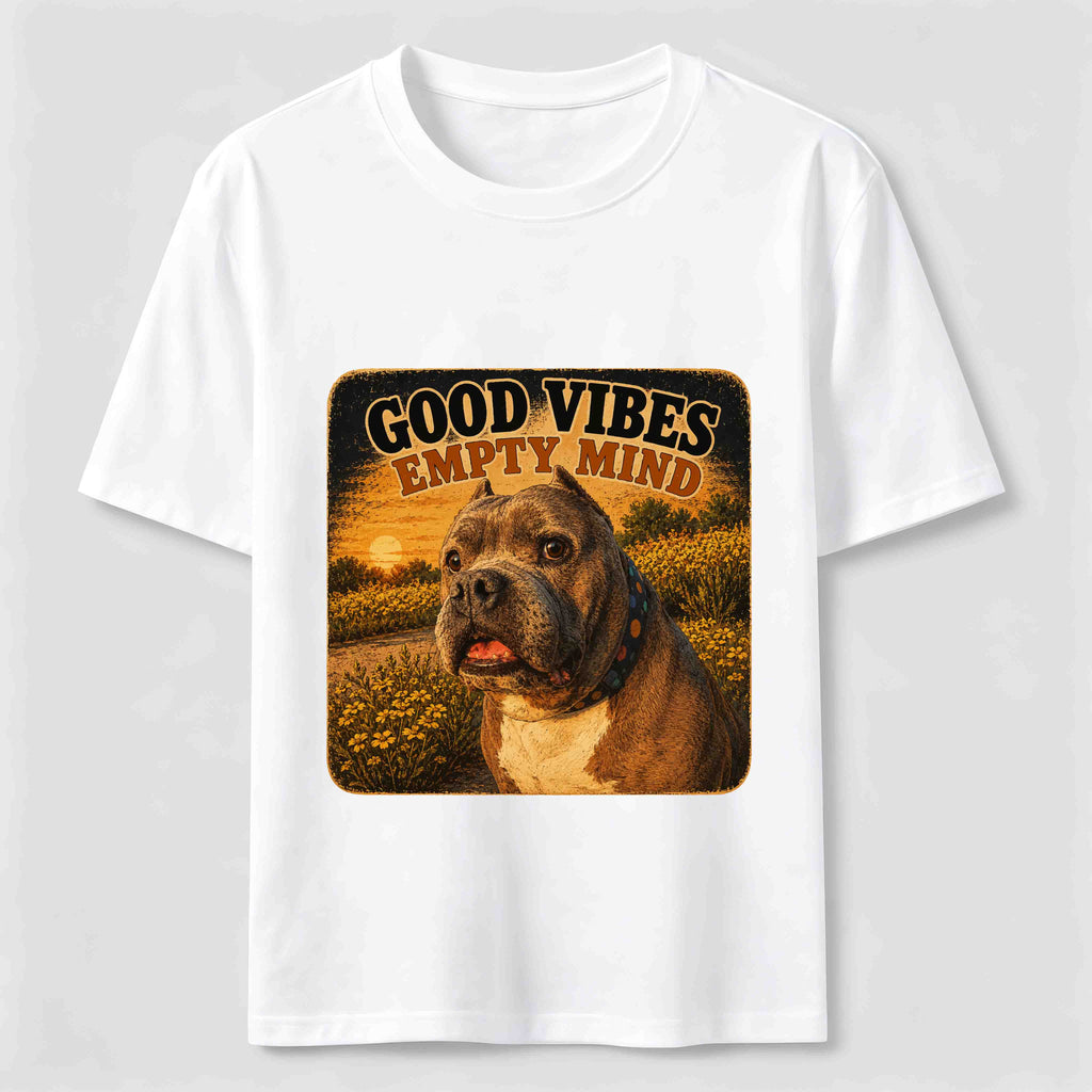 Good Vibes Empty Mind Bully Dog Classic T-Shirt