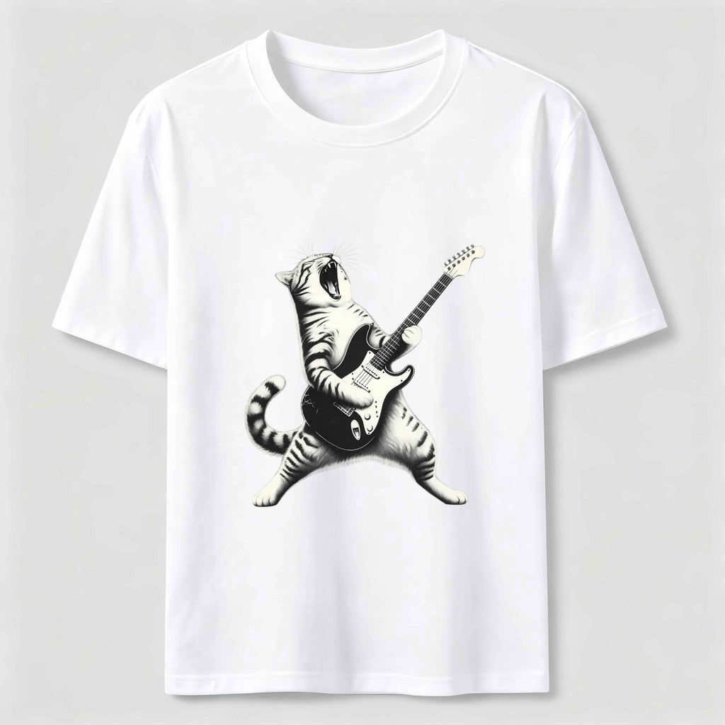 PetTaxClub Rockstar Guitar Cat Classic T-Shirt
