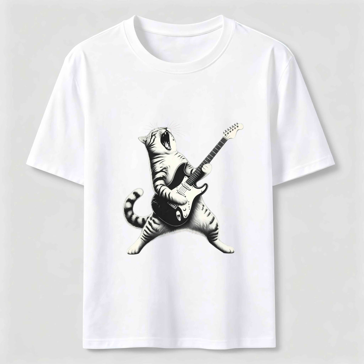 PetTaxClub Rockstar Guitar Cat Classic T-Shirt
