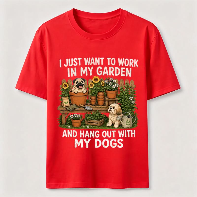 PetTaxClub Garden Time with My Dogs Classic T-Shirt