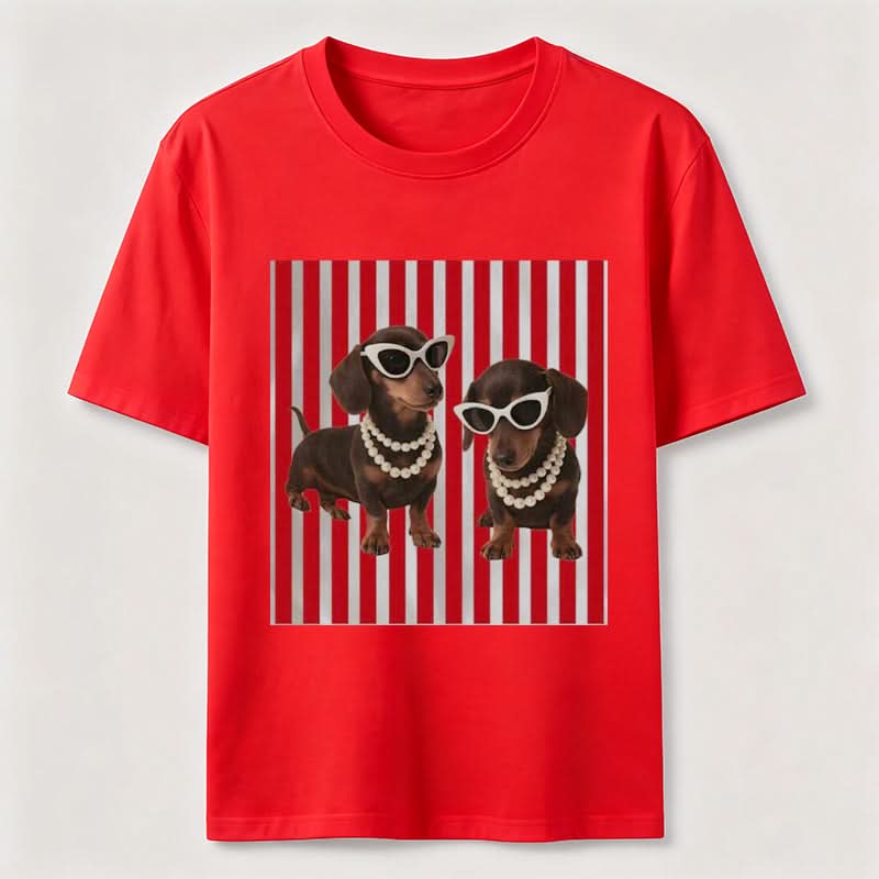 PetTaxClub Cool Dachshund Sunglasses Classic T-Shirt