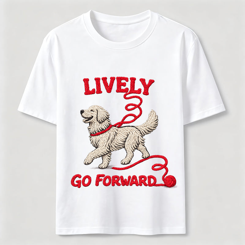 Lively Go Forward Dog Classic T-Shirt
