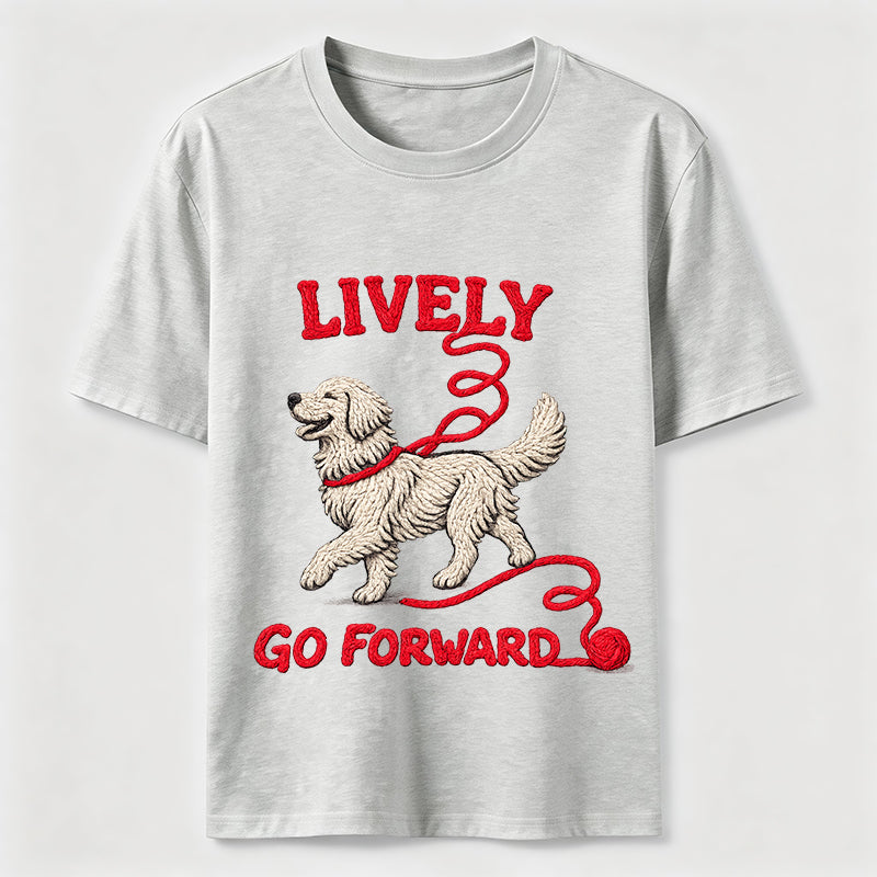 Lively Go Forward Dog Classic T-Shirt