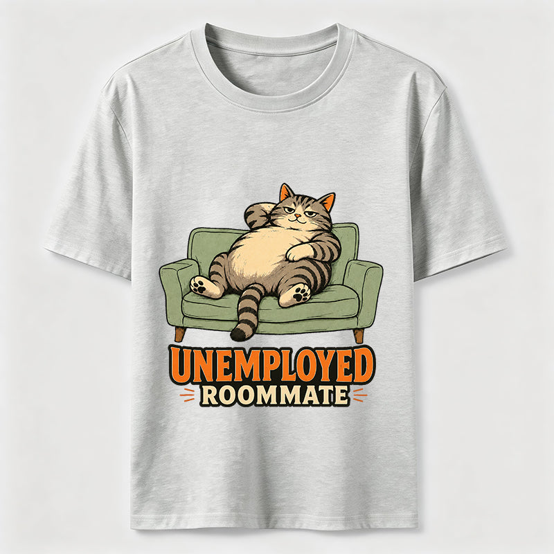 Unemployed Roommate Cat Classic T-Shirt