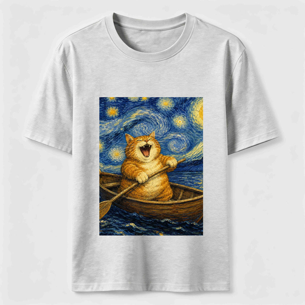 Paddle Under the Stars Cat Classic T-Shirt