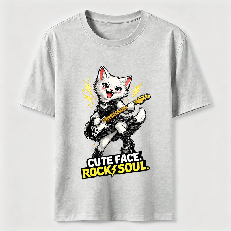 Cute Face Rock Soul Cat Classic T-Shirt