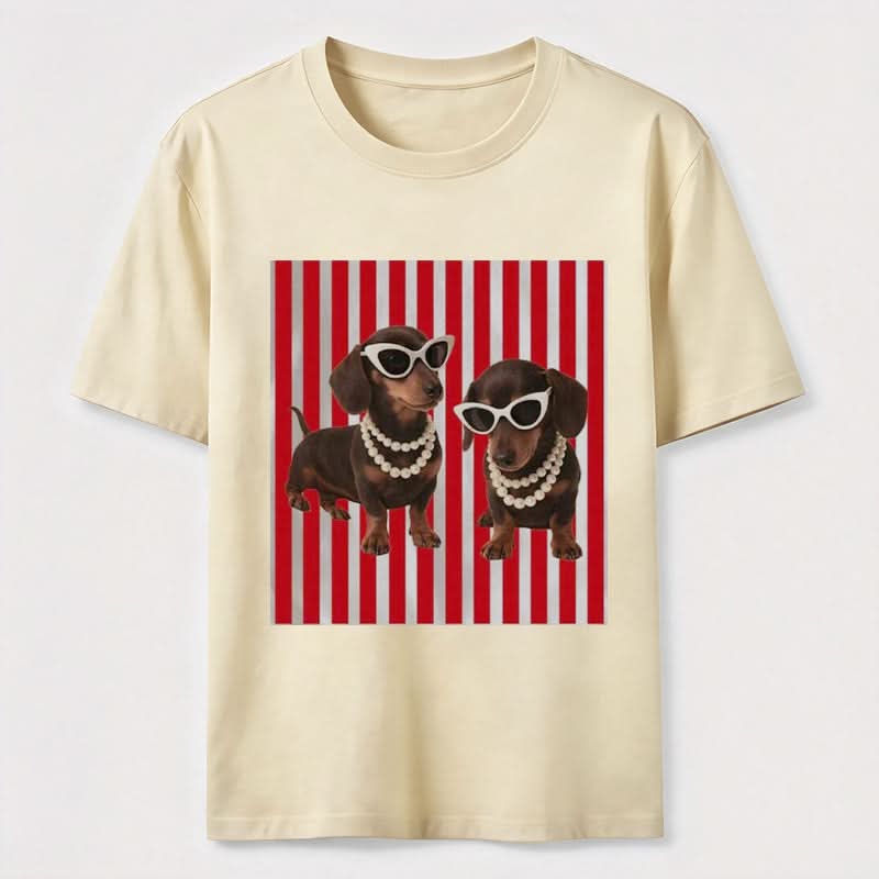 PetTaxClub Cool Dachshund Sunglasses Classic T-Shirt