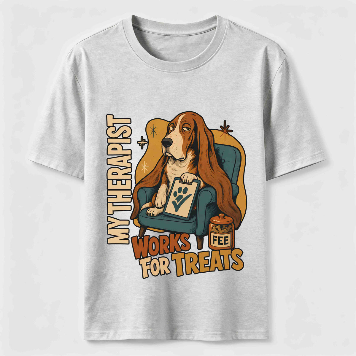 PetTaxClub Treat Paid Therapist Basset Hound Classic T-Shirt