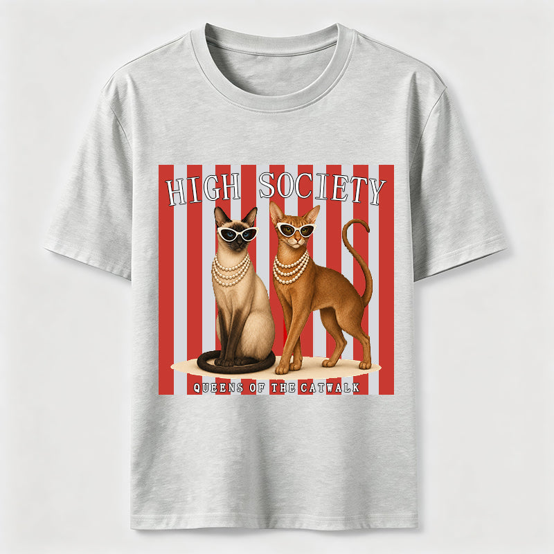 PetTaxClub High Society Cat Chic Catwalk Classic T-Shirt