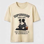 PetTaxClub Remote Work Supervisor Border Collie Classic T-Shirt