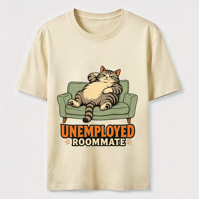 Unemployed Roommate Cat Classic T-Shirt
