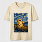 Paddle Under the Stars Cat Classic T-Shirt