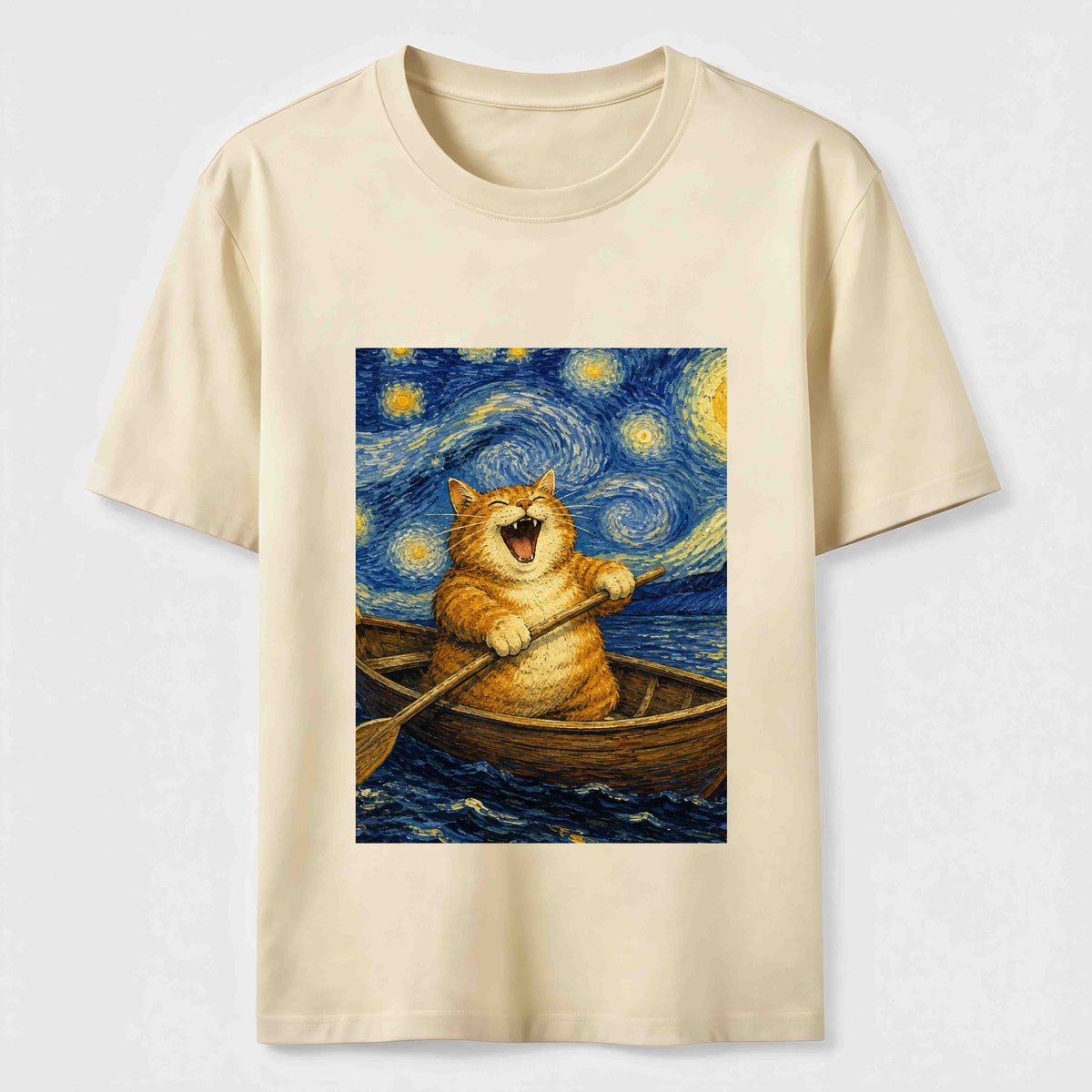 Paddle Under the Stars Cat Classic T-Shirt