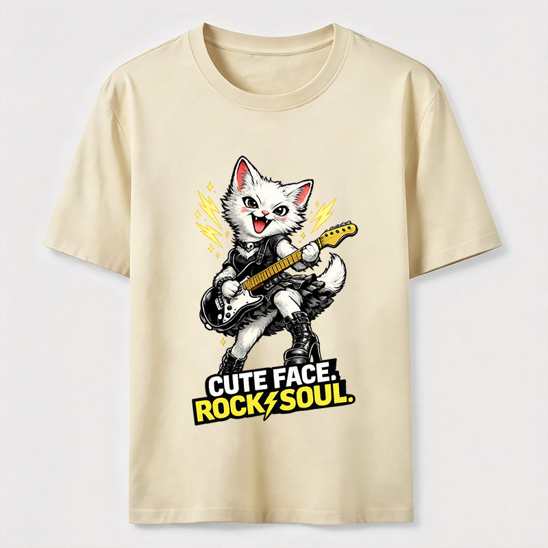 Cute Face Rock Soul Cat Classic T-Shirt