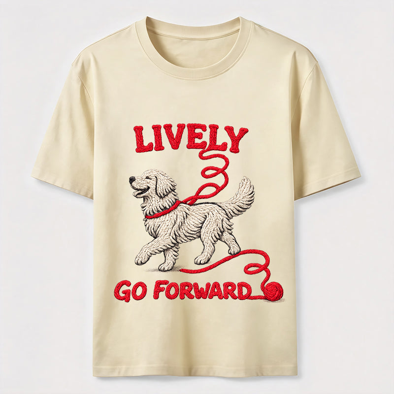Lively Go Forward Dog Classic T-Shirt
