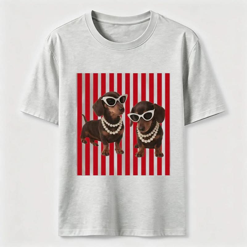PetTaxClub Cool Dachshund Sunglasses Classic T-Shirt