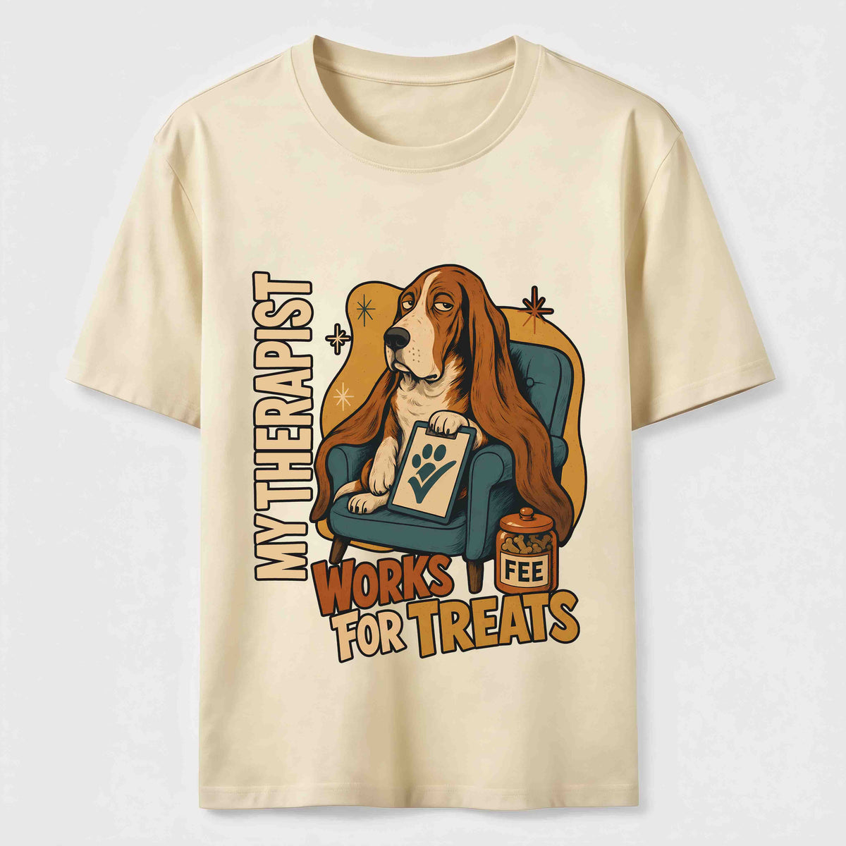 PetTaxClub Treat Paid Therapist Basset Hound Classic T-Shirt