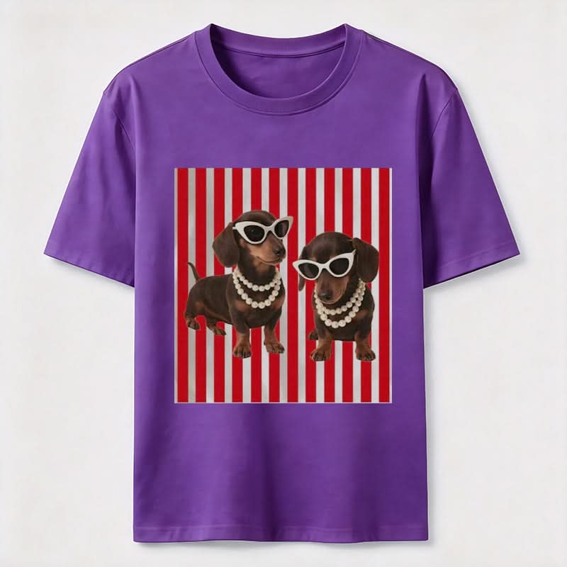 PetTaxClub Cool Dachshund Sunglasses Classic T-Shirt