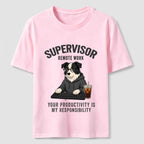 PetTaxClub Remote Work Supervisor Border Collie Classic T-Shirt