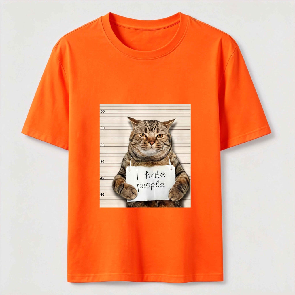 PetTaxClub I Hate People Mugshot Cat Classic T-Shirt