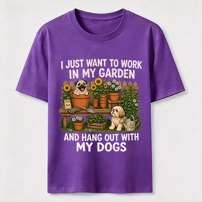 PetTaxClub Garden Time with My Dogs Classic T-Shirt