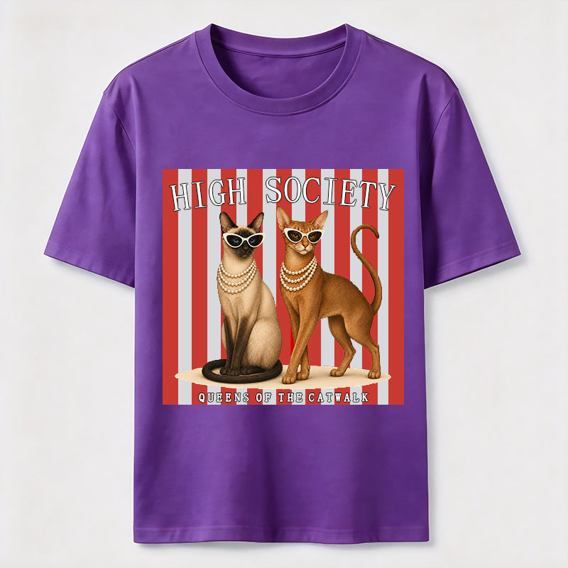 PetTaxClub High Society Cat Chic Catwalk Classic T-Shirt