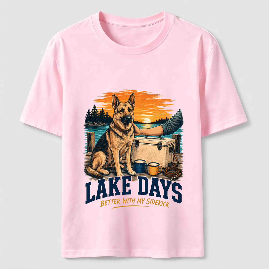 PetTaxClub Lake Days German Shepherd Sidekick Classic T-Shirt