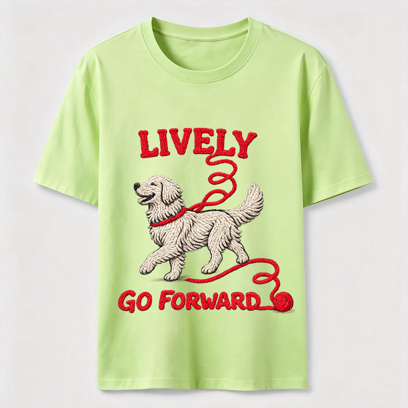 Lively Go Forward Dog Classic T-Shirt